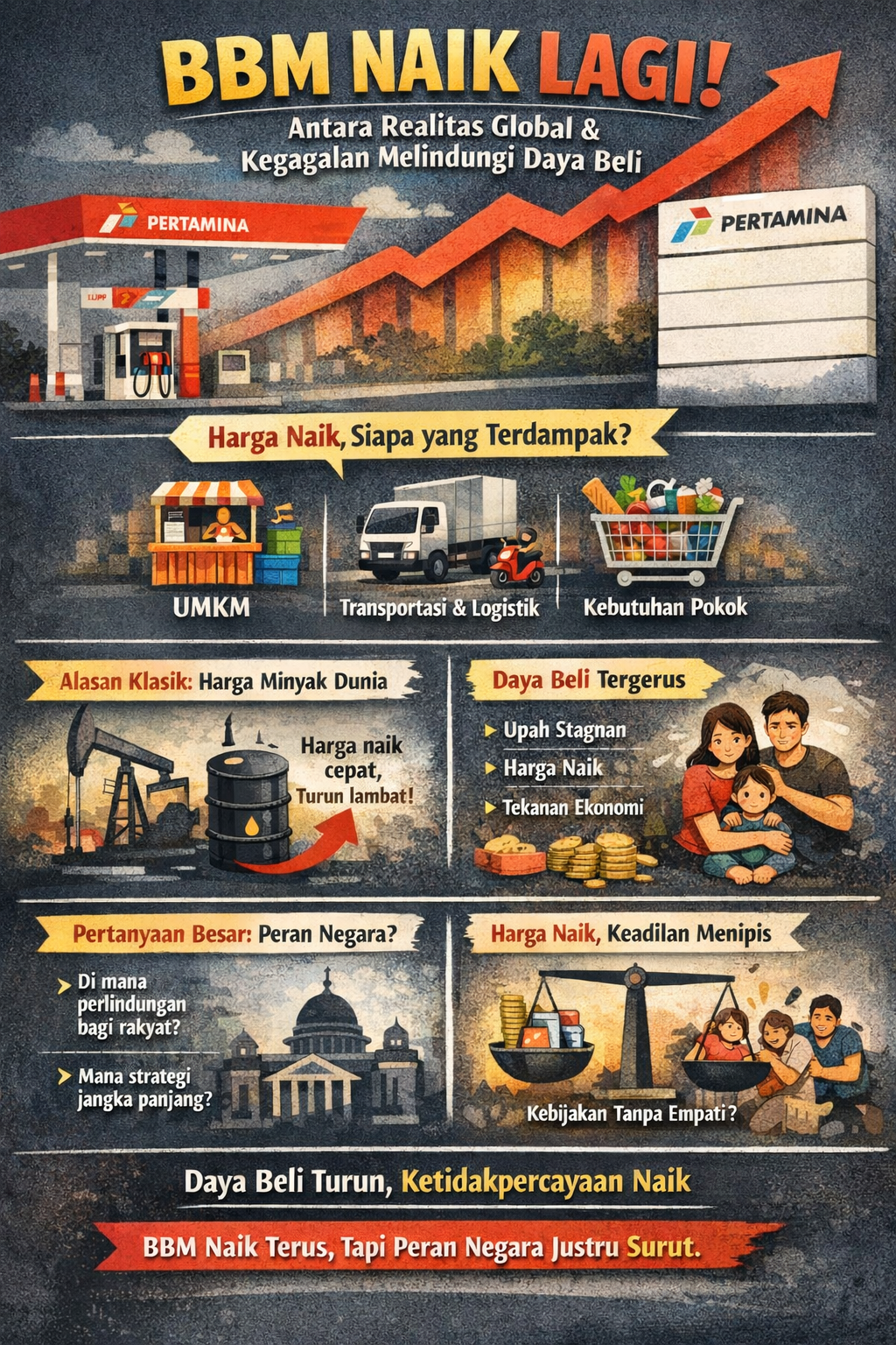 BBM Naik Lagi: Antara Realitas Global dan Kegagalan Melindungi Daya Beli