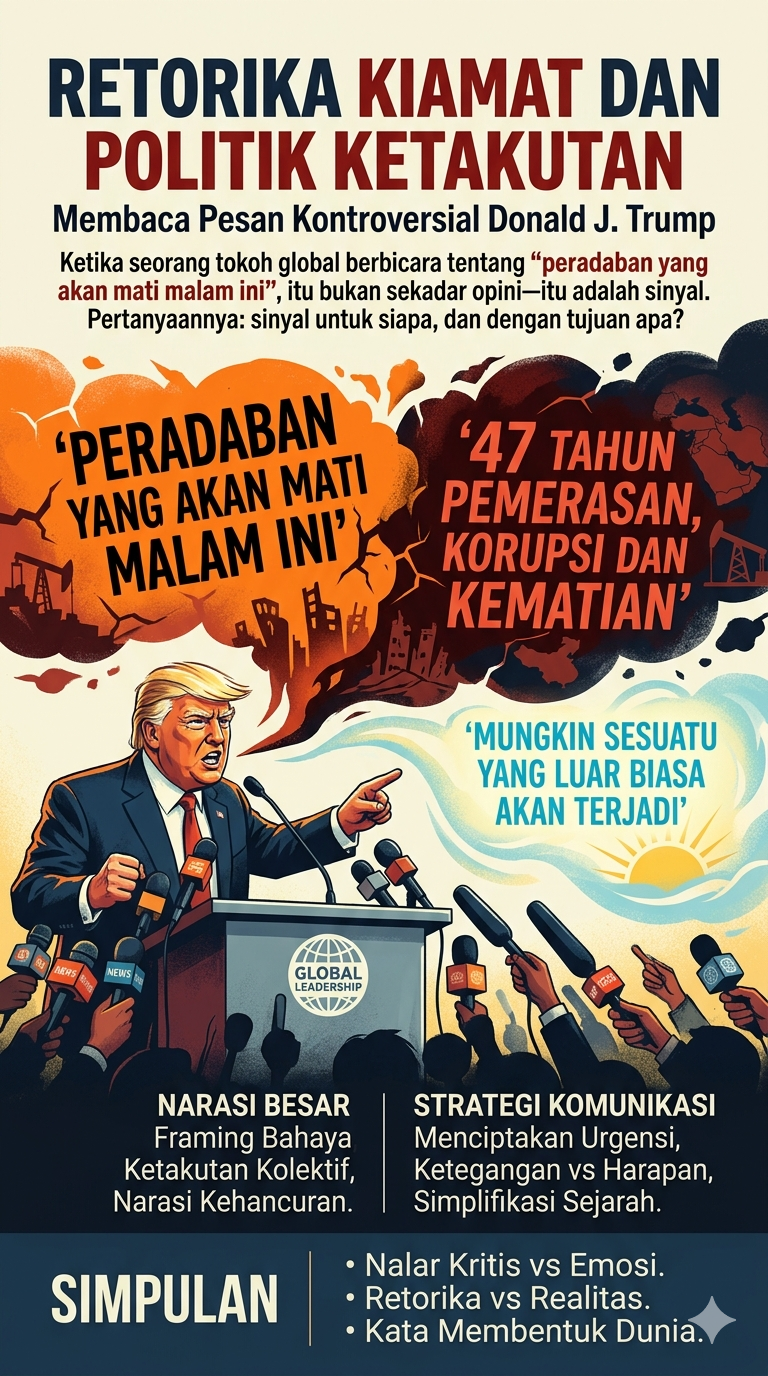 Retorika Kiamat dan Politik Ketakutan: Membaca Pesan Kontroversial Donald J. Trump